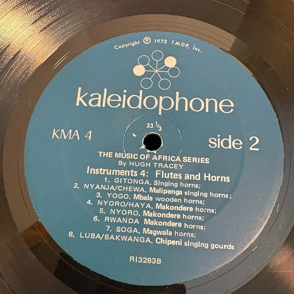 Musical Instruments 4: Flutes & Horns of Africa LP 1972 Folk Traditional Music - Picture 5 of 5